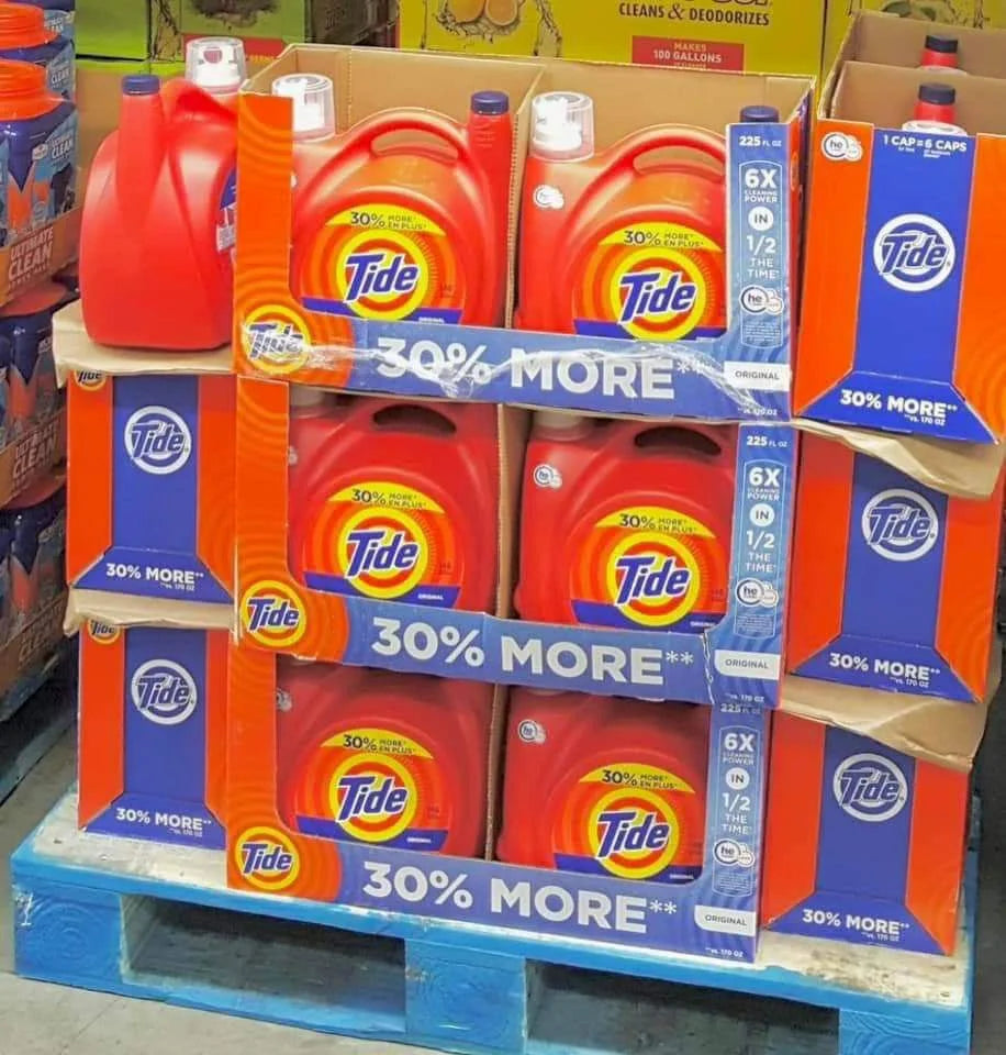 Tide liquid laundry detergent pallets image 2