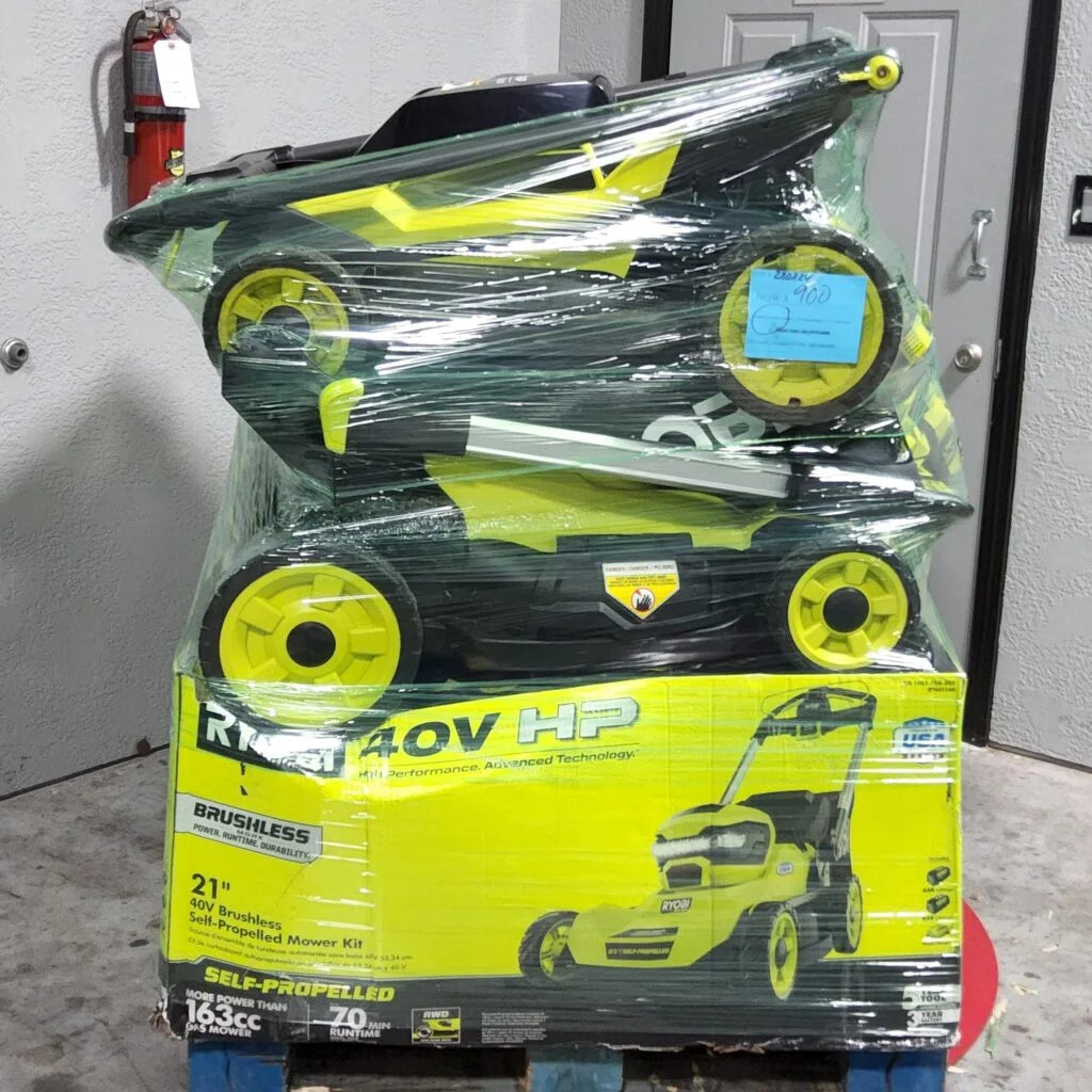 New Ryobi Lawn Mowers Pallet – 8 Units image 1